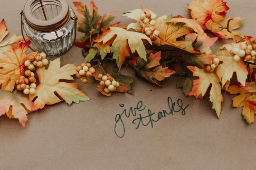 Give Thanks with a fall theme